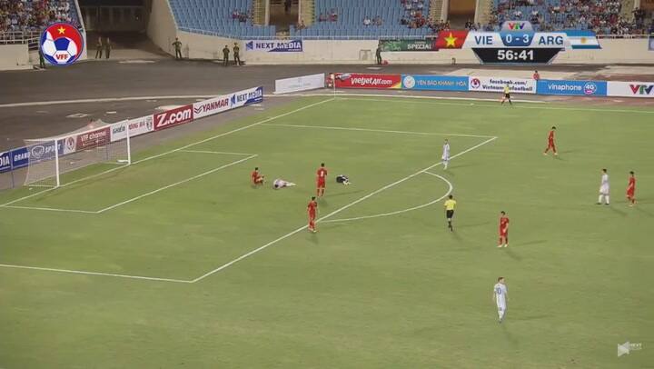 El video de la lesión de Lautaro Martinez ante Vietnam