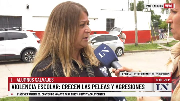 Leticia, representante gremial de las docentes