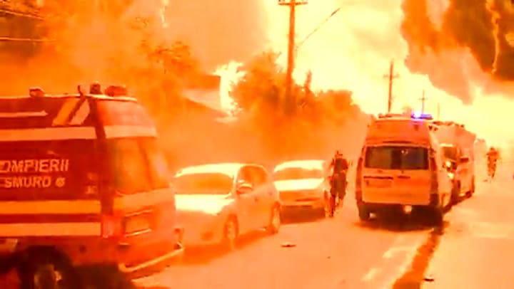 La explosión generó una poderosa onda expansiva