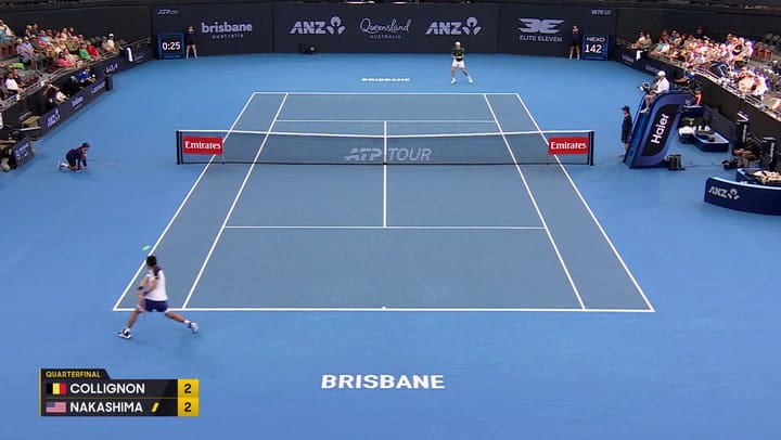 Nakashima Y Collignon Protagonizaron Un Gran Punto En Brisbane