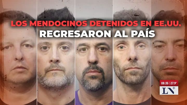Los cinco mendocinos pagaron la fianza y volvieron al pais
