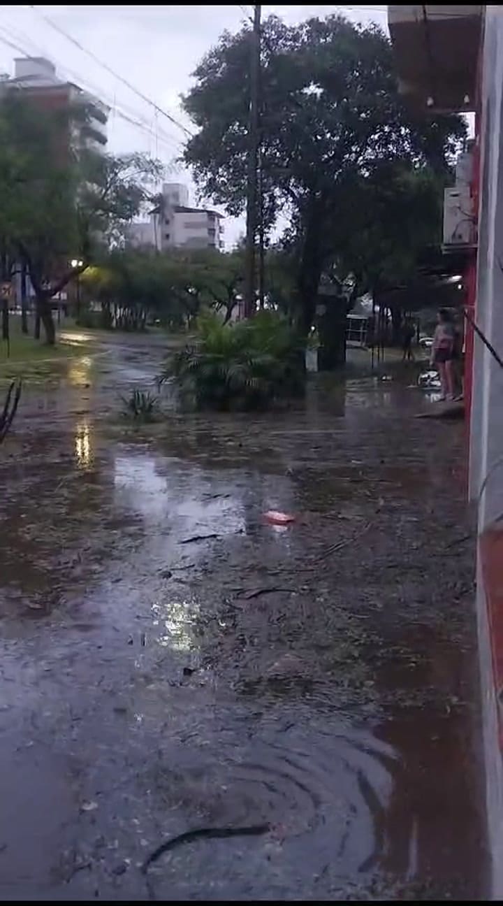 Temporal en Misiones: fuertes lluvias y caída de granizo “durante 12 minutos” ocasionaron destrozos en Posadas
