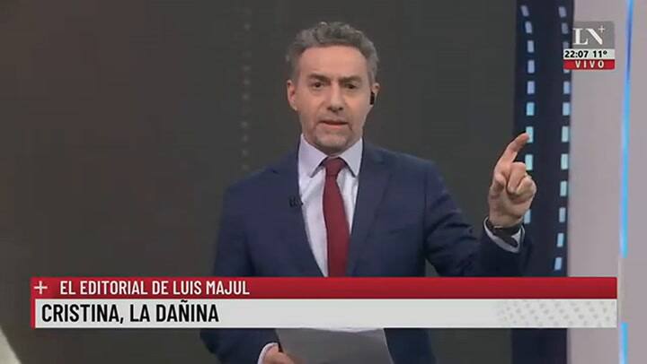 Cristina, la dañina. El editorial de Luis Majul