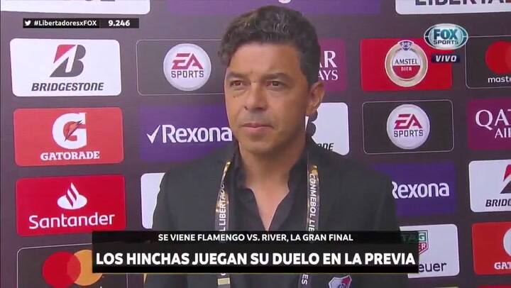 Las palabras de Marcelo Gallardo, la previa de la final de la Copa Libertadores. Fuente: Fox Sports