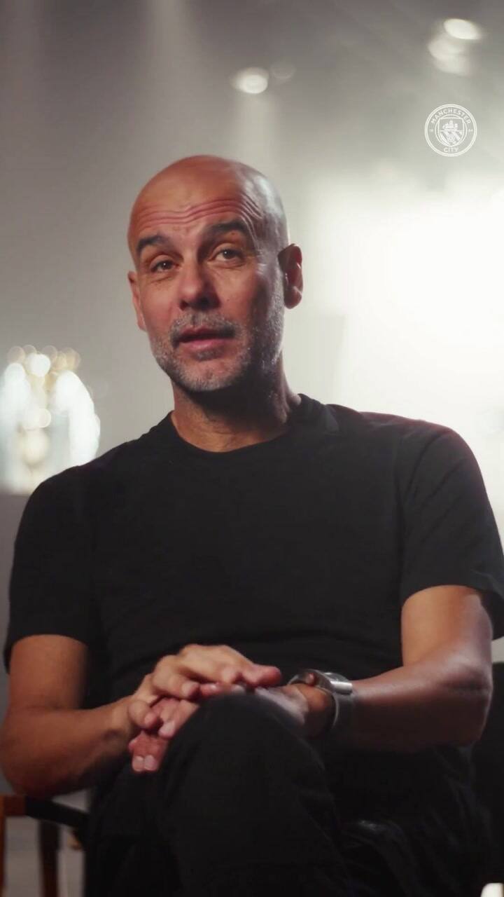 Las lágrimas de Pep Guardiola tras la despedida de los hinchas de Manchester City