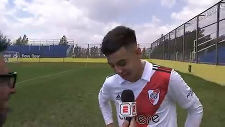 La emoción de Matías Gallardo