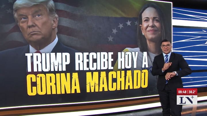 Trump recibe a Machado en la Casa Blanca