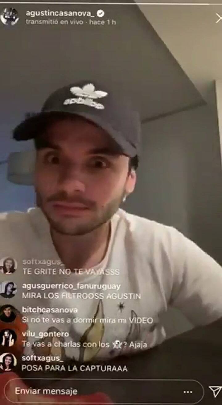 Usuario de Twitter mostró el momento exacto donde se ilumina la cara de Agustín sin motivo aparente