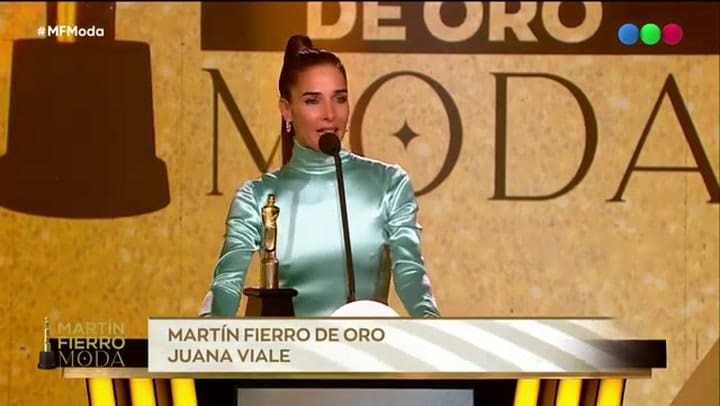 Juana Viale ganó el Martín Fierro De Oro de la Moda 2026