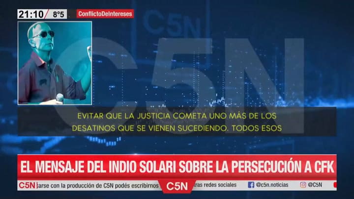 El audio del Indio Solari en apoyo a Cristina Kirchner