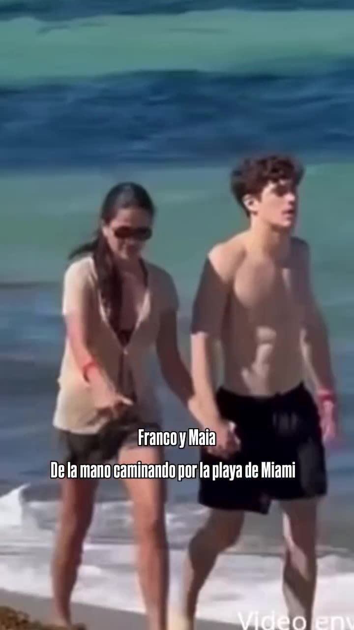 Franco Colapinto y Maia Reficco juntos en Miami