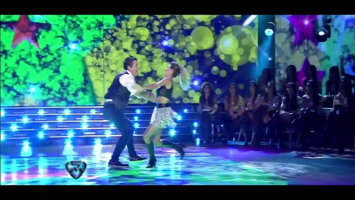 Carrillo bailó Cumbia Pop y se ganó la simpatía del jurado - Fuente: Canal 13