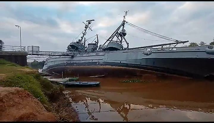 El buque museo “Comandante General Irigoyen”