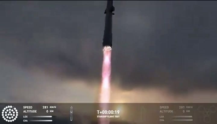 El lanzamiento de Starship