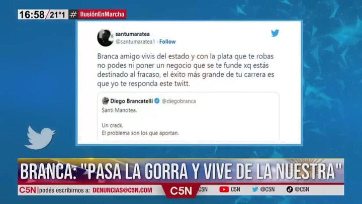 Diego Brancatelli se refirió al problema de salud que padece