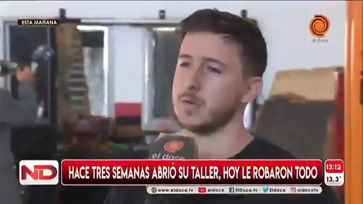 Abrió un taller mecánico y a los pocos días lo desvalijaron - Fuente: eldoce