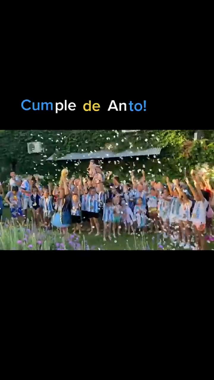 El festejo entre los niños que cumplen años inspirado en el Mundial