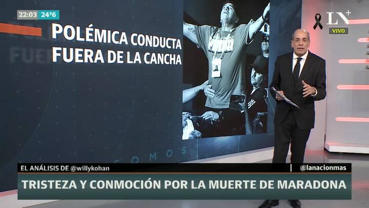 Editorial Willy Kohan - Tristeza y conmoción por la muerte de Maradona