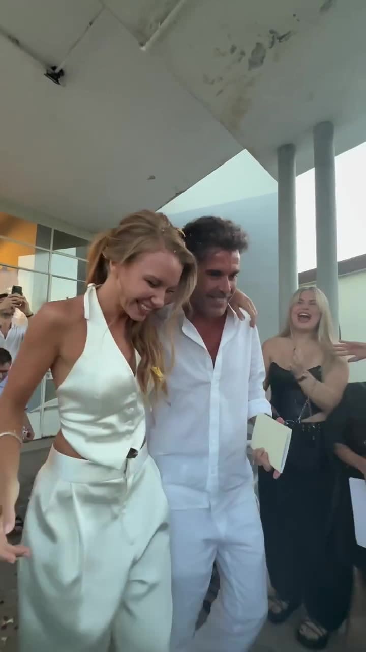 Nicolás Cabré y Rocío Pardo se casaron por civil