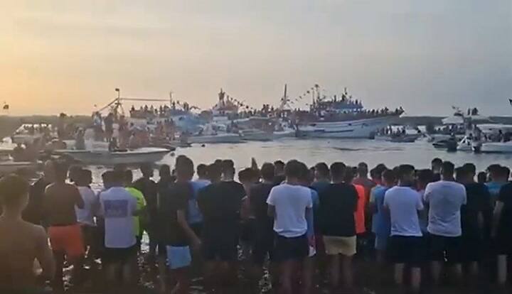 La Virgen del Mar cayó al agua y varios fieles tuvieron que ser hospitalizados por ansiedad