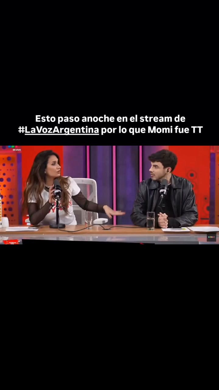 Qué le pasó a Momi Giardina en el stream de La Voz Argentina