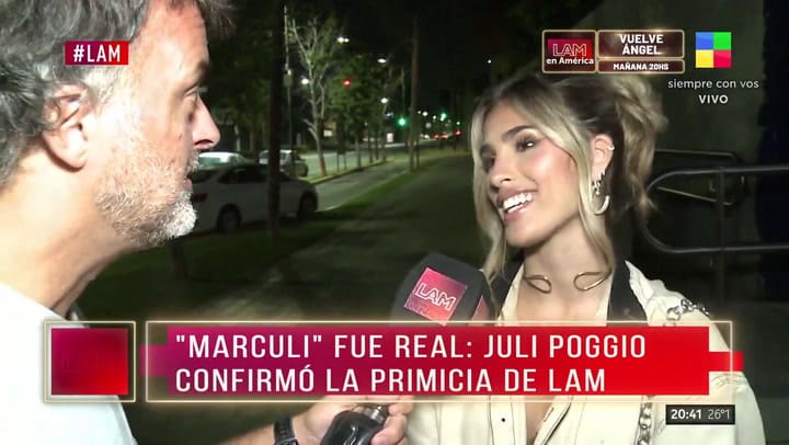 Julieta Poggio confirmó que existió Marculi