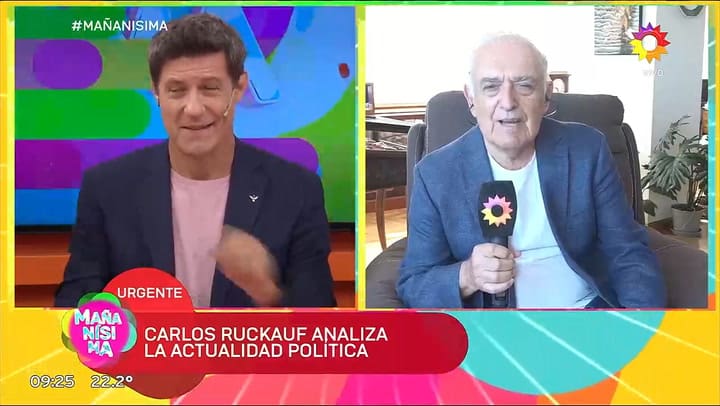 El picante ida y vuelta entre Ruckauf y un panelista por Wanda Nara: "Hay dos cosas con P"