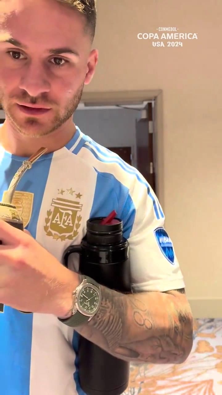 Los jugadores de la selección argentina decidieron entre el mate o el asado