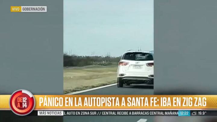 Autopista Rosario-Santa Fe: un basquetbolista tuvo un pico de glucemia al volante y manejó en contra