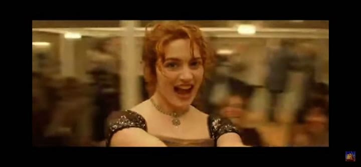 Plano subjetivo en la película Titanic