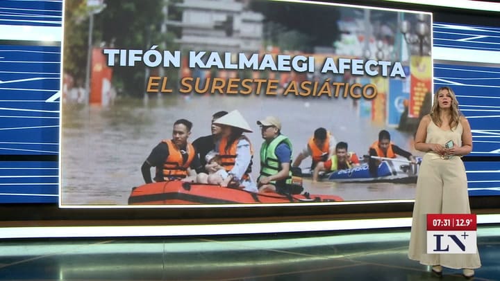 El tifon Kalmaegi dejo mas de 90 muertos y 400.000 evacuados en Filipinas