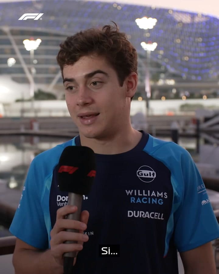 Franco Colapinto Se Subió Por Primera Vez A Un F1 En Abu Dhabi. Un Año Después, Vuelve Al Circuito Donde Todo Comenzó