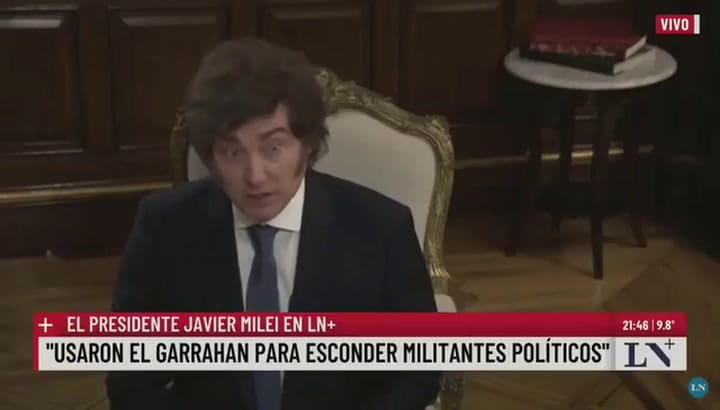 Milei, sobre las residencias médicas