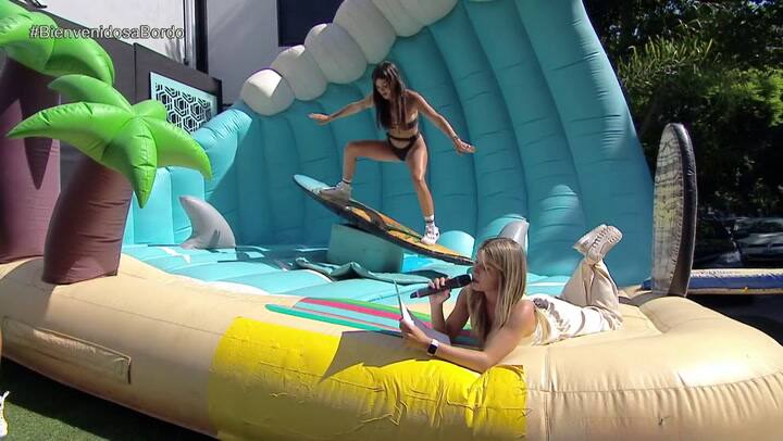 Una participante sufrió un inesperado percance en Bienvenidos a Bordo