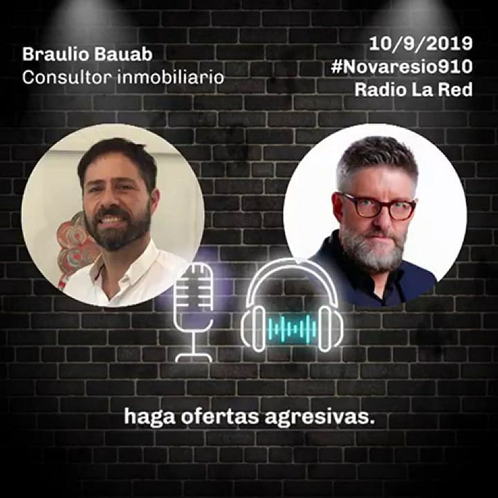 Conversó con Luis Novaresio sobre la situación del mercado inmobiliario. Fuente: Instagram