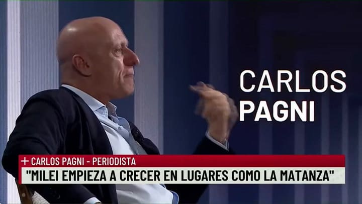 El periodista Carlos Pagni con Luis Novaresio, en +Entrevistas