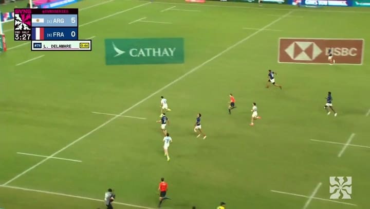 El espectacular try de Marcos Moneta en Hong Kong