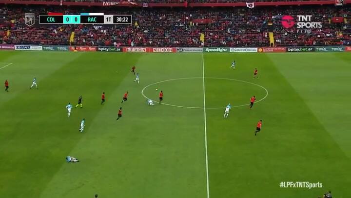 El momento de la lesión de Emiliano Vecchio