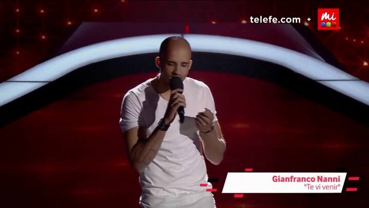 La Voz Argentina: Gianfranco Nanni - Te vi venir - Fuente: Telefé