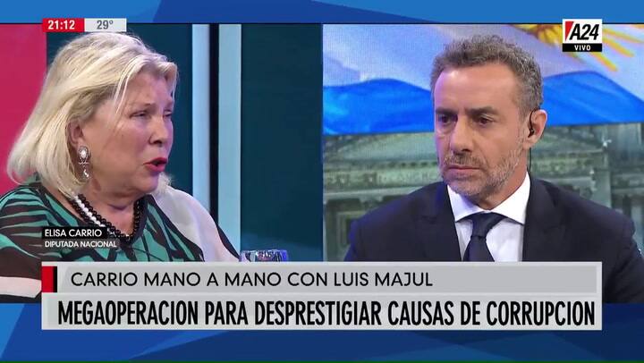Elisa Carrió habló sobre la causa de los cuadernos de las coimas - Fuente: A24