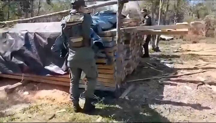 Secuestro de más de dos toneladas de marihuana ocultas en vigas de madera, en Misiones