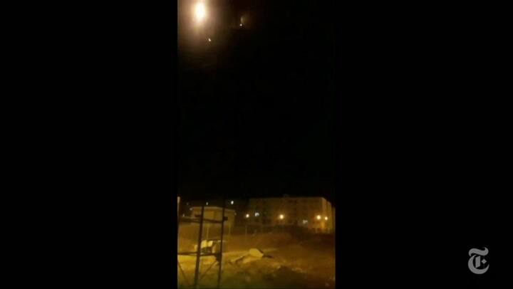 Imágenes del avión ucraniano siendo golpeado