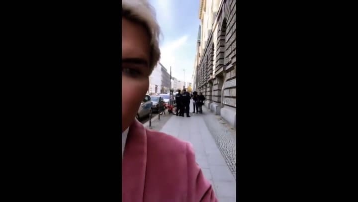 Rodrigo Alves arrestado en Berlín - Fuente: YouTube