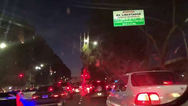 D’Alessio con sirenas y a toda velocidad por Libertador