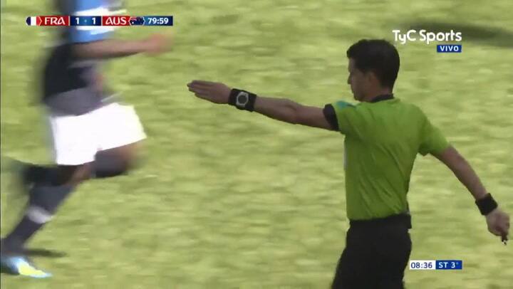 Segundo gol de Francia frente a Australia en el Mundial de Rusia 2018 - Fuente: TyC Sports