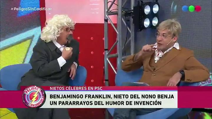 Humor filosófico e inteligente a cargo de los nietos célebres. Fuente: Twitter
