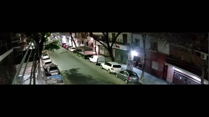 Así fue el choque en Villa Crespo