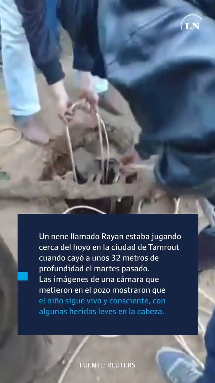 Desesperado intento de rescate del niño de 5 años que cayó a un pozo