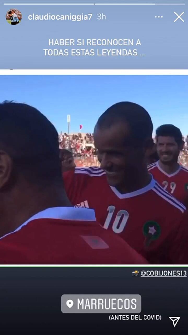 El error de ortografía de Caniggia al desafiar a sus seguidores en Instagram