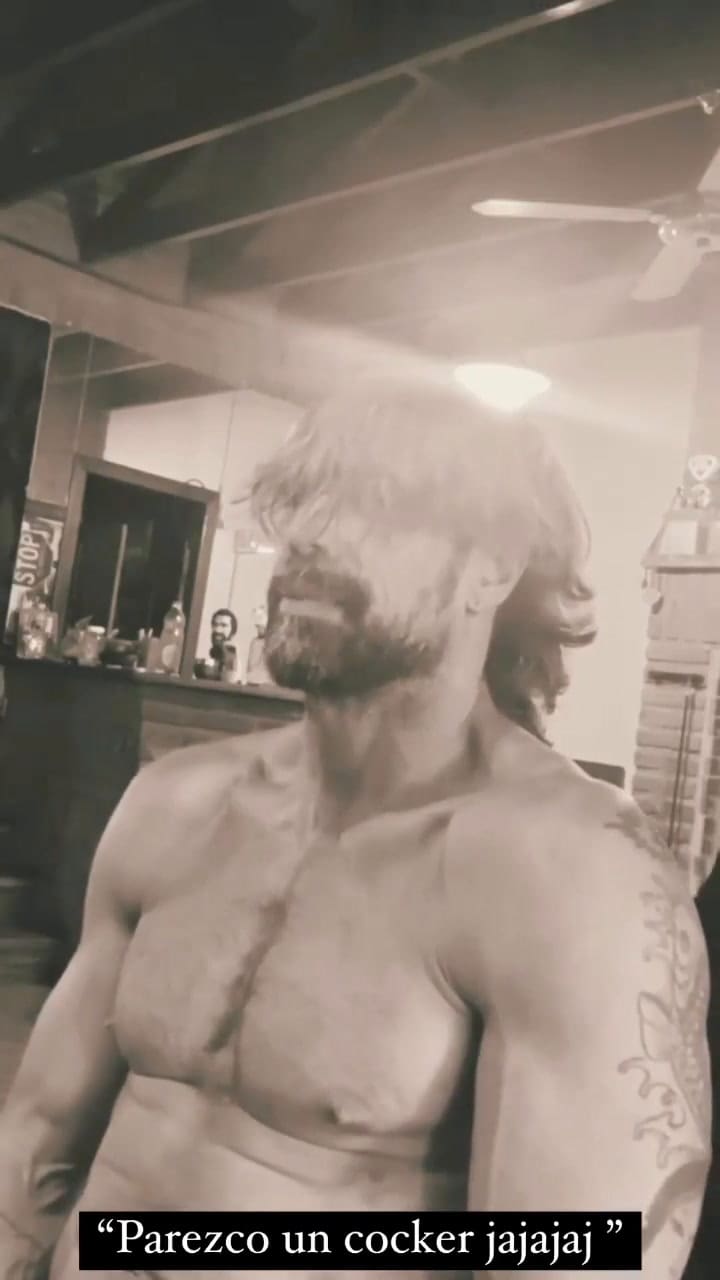 Luciano Castro se comparó con cocker con sus mechas rubias